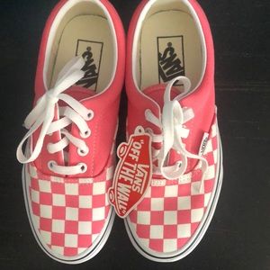 Checkerboard strawberry Vans